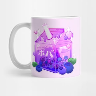 Aesthetic Blueberry Boba Carton Mug